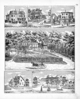 J.A. Moore, C.C. Bingham, Elisha May, C.M. Stone, H.W. Fleetwood, Maple Place, Stiles, Caledonia County 1875